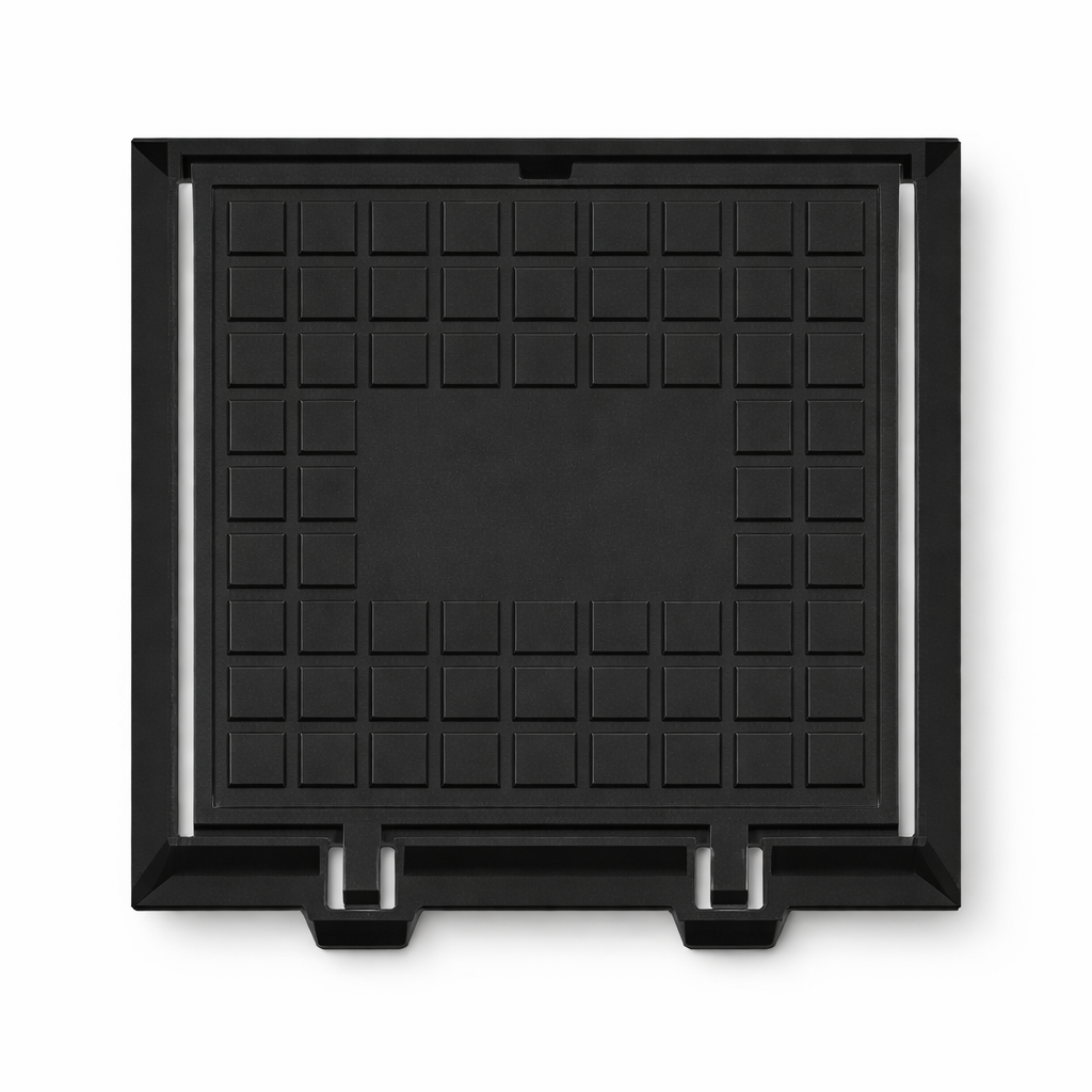 Tampão de ferro fundido articulado Sanesu